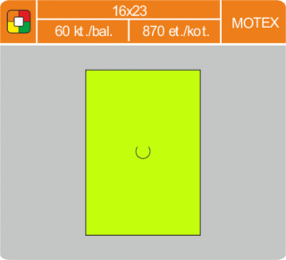 Etikety cenové 16x23mm MOTEX žlté