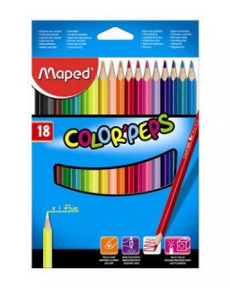 Farebné ceruzky MAPED Color Peps trojhranné/18 farebná súprava