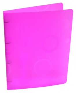 Karisblok A4 4-krúžkový Neo Colori PP ružový