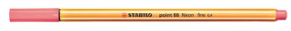 Liner STABILO Point 88/040 neónovo červený