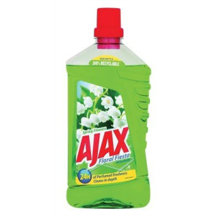 Čistiaci prostriedok na podlahy AJAX Jarné kvety zelený 1L