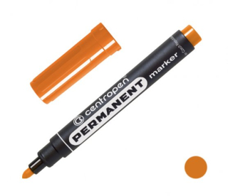 Popisovač CENTROPEN "8566" 2,5mm, permanent, oranžový