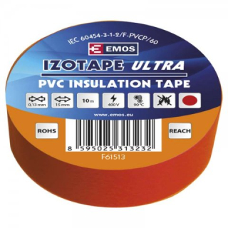 Páska izolačná PVC 15mm/10m červená, F61513