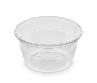 Miska PP priehľadná okrúhla priemer127mm 500ml/ 50ks
