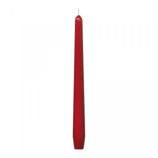 Sviečka kónická 245mm/10ks červená