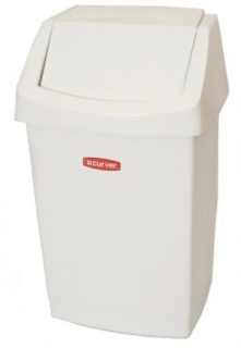 Kôš na odpad, 25 l, CURVER "Click-It" biely