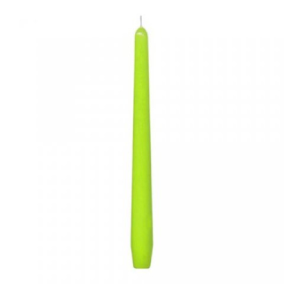 Sviečka kónická 245mm/10ks žltozelená