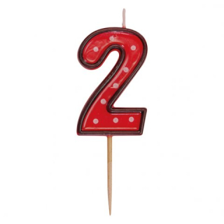 Narodeninová sviečka na špajdli "2"