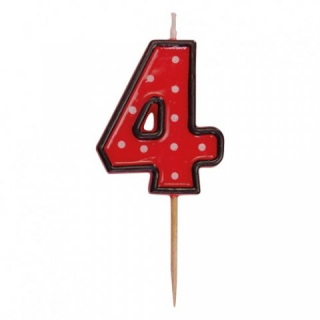 Narodeninová sviečka na špajdli "4"