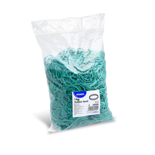 Gumičky viazacie priemer 40mm/1mm/1kg zelené