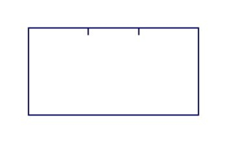 Etikety cenové 37x19mm CONTACT obdĺžnik biele