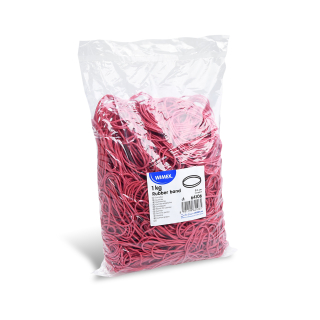 Gumičky viazacie priemer 60mm/1mm/1kg červené