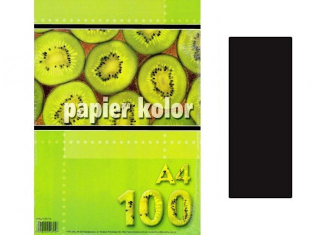 Papier farebný A4 80g/100ks čierny