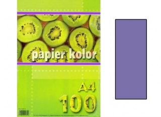 Papier farebný A4 80g/100ks fialový
