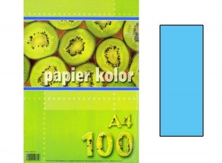 Papier farebný A4 80g/100ks modrý