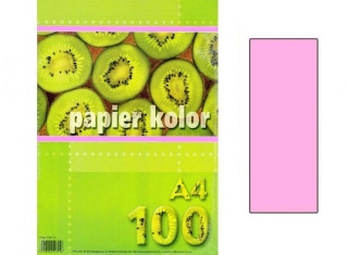 Papier farebný A4 80g/100ks svetloružový