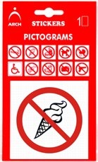 Informačné piktogramy v blistri - Nevstupujte so zmrzlinou