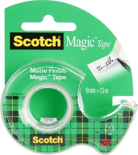 Lepiaca páska 3M SCOTCH Magic Tape 19mmx7,5m s dispenzorom