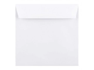Poštové obálky 155x155mm farebné/5ks biele