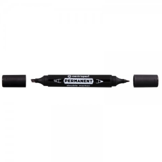 Popisovač CENTROPEN "1666 Double Marker" permanentný, čierny