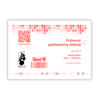 Príjmový pokladničný doklad A6 NCR/100listov  