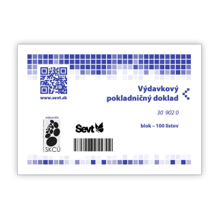 Výdavkový pokladničný doklad A6 s DPH/100listov