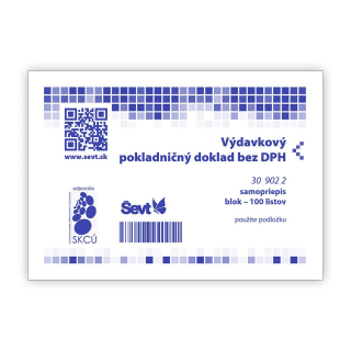 Výdavkový pokladničný doklad bez DPH NCR/100listov