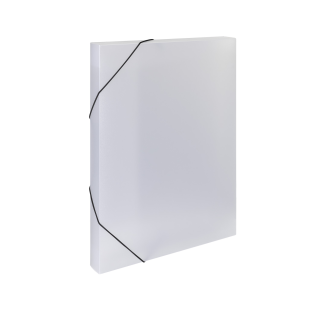 Odkladacie mapy A4 BOX PP s gumou OPALINE číre