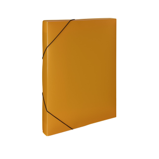 Odkladacie mapy A4 BOX PP s gumou OPALINE oranžové