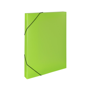 Odkladacie mapy A4 BOX PP s gumou OPALINE zelené