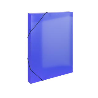 Odkladacie mapy A4 BOX PP s gumou OPALINE modré