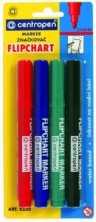 Popisovač CENTROPEN "8550" na flipchart/sada 4ks