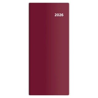 Diár 2026 mesačný vreckový TORINO bordový