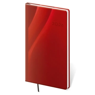 Diár 2026 týždenný vreckový VARIO Red desing