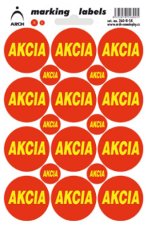 Samolepiace etikety AKCIA