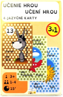 Karty hracie - Učenie hrou 4-jazyčné