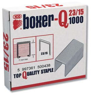 Spinky zošívacie BOXER-Q 23/15 1000ks