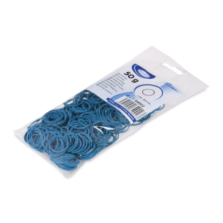 Gumičky viazacie priemer 20mm/1mm/50g slabé modré