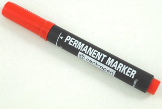 Popisovač CENTROPEN "8566" 2,5mm, permanent, červený