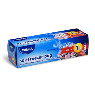 Vrecká do mrazničky (LDPE) 1l 17x25/50ks