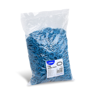 Gumičky viazacie priemer 20mm/1mm/1kg modré