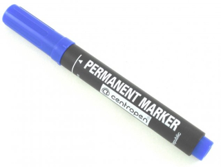 Popisovač CENTROPEN "8566" 2,5mm, permanent, modrý