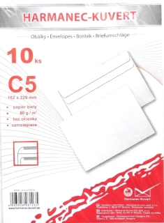 Poštové obálky C5 samolepiace/10ks