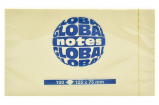 Blok samolepiaci 125x75 mm/100 listov, žltý