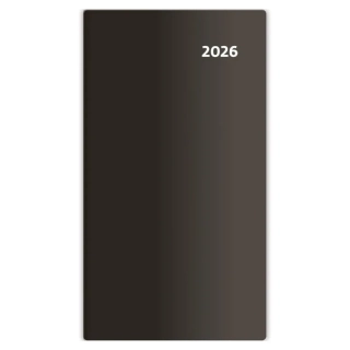 Diár 2026 dvojtýždenný vreckový TORINO čierny
