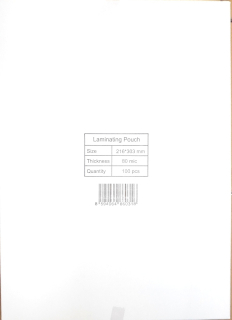 Fólia laminovacia 216x303mm A4 80mic/100ks lesklá