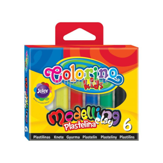 Plastická modelovacia hmota COLORINO 6 farebná