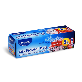 Vrecká do mrazničky (LDPE) 2l 20x30/40ks