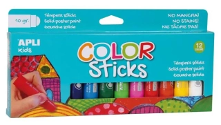Temperové tyčinky APLI Color Sticks/12ks sada