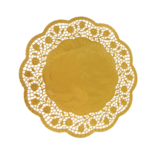 Podložka tortová kruh 32cm/4ks zlatá